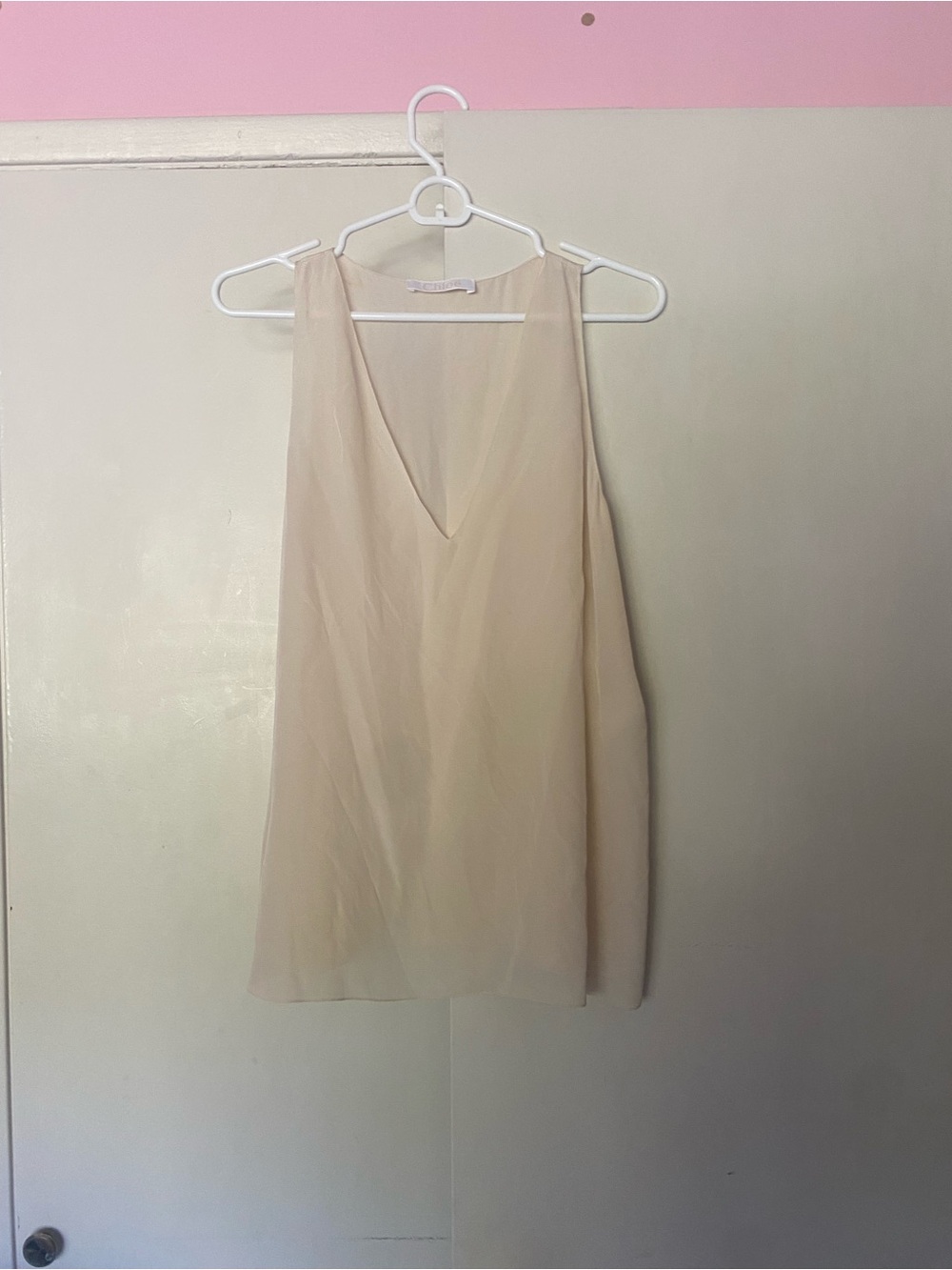 Chloé vanilla silk tank size 36